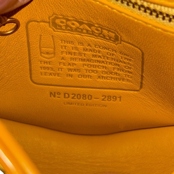 Coach | Limited Edition Turnlock Flap Pouch 15 | Yellow Horse & Carriage - Picture 10 of 16